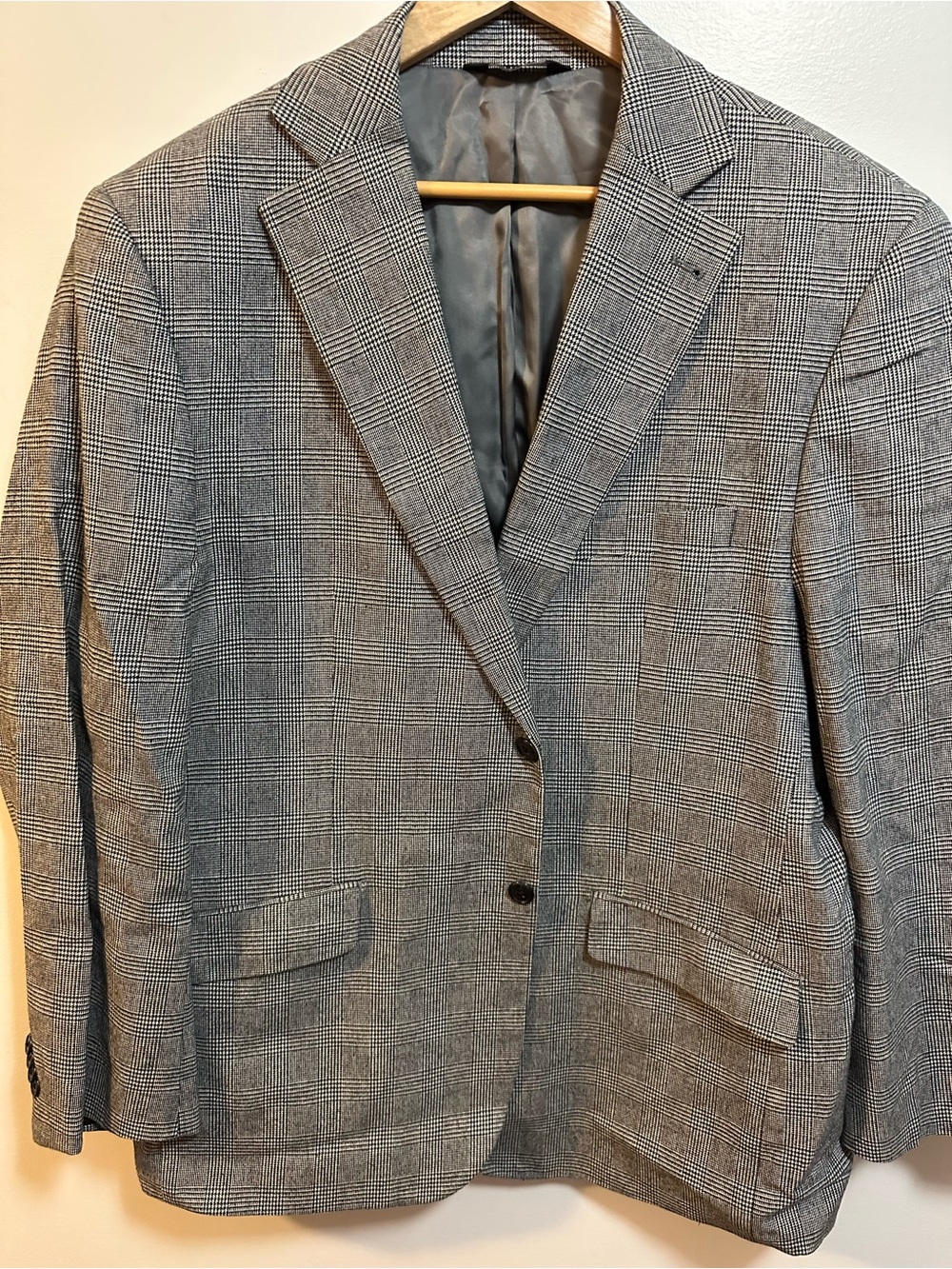 Paul Fredrick Gray Glen Plaid Sport Coat